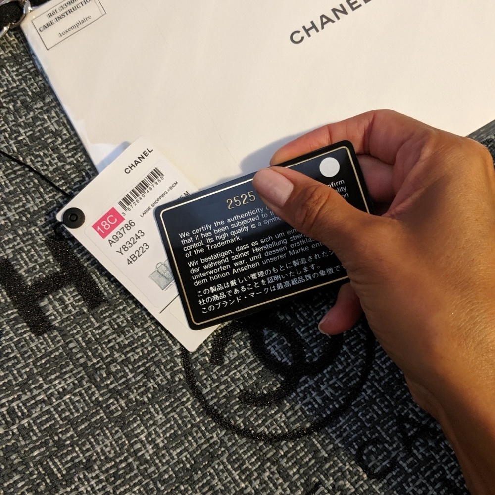 LARGE Chanel Canvas Deauville Tote - Picture 8 of 8